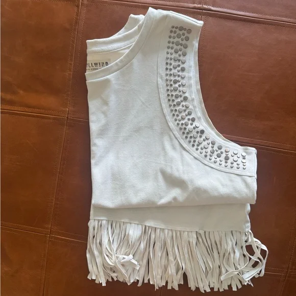 NWOT Idyllwind Fringe Studded Tank - Picture 5 of 7